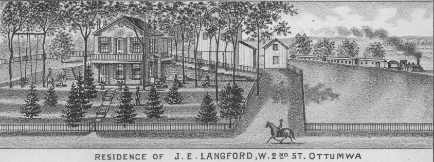 picture of J. E. Langford home